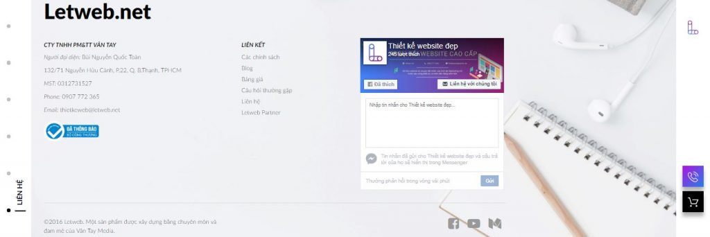 Liên hệ công ty thiết kế web