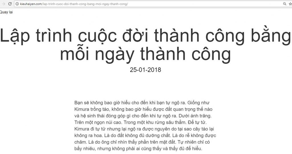 blog cá nhân