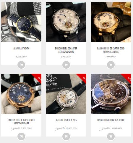 thiết kế giao diện web hình ảnh sản phẩm