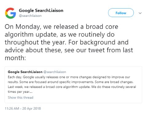 thuật toán mới google