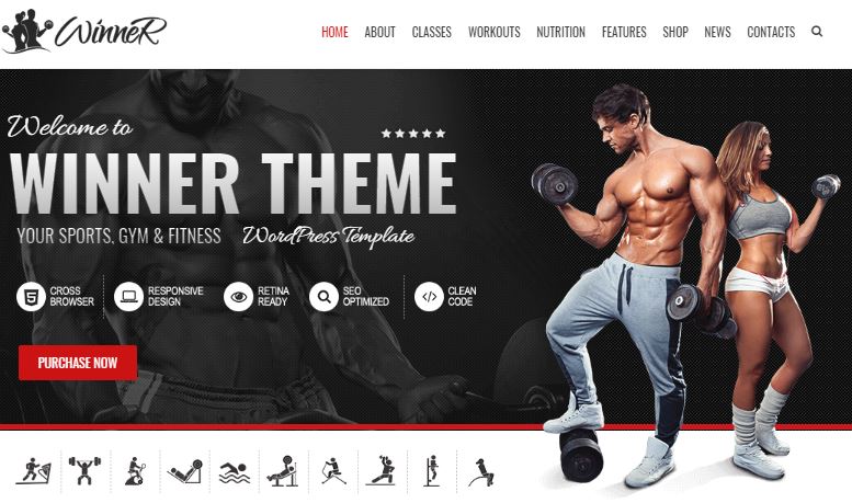 Thiết kế website phòng tập gym – yoga – fitness 3