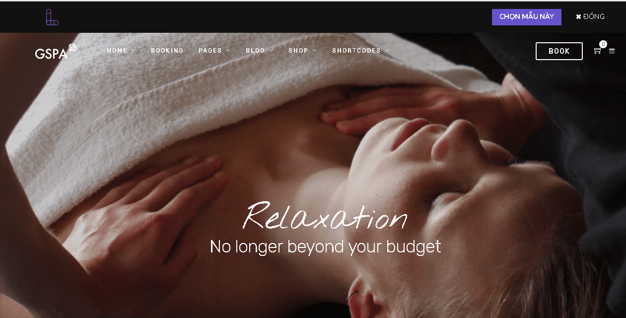 mẫu thiết kế website Spa – Thẩm mỹ viện