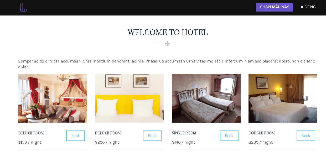 mẫu thiết kế website khách sạn 10
