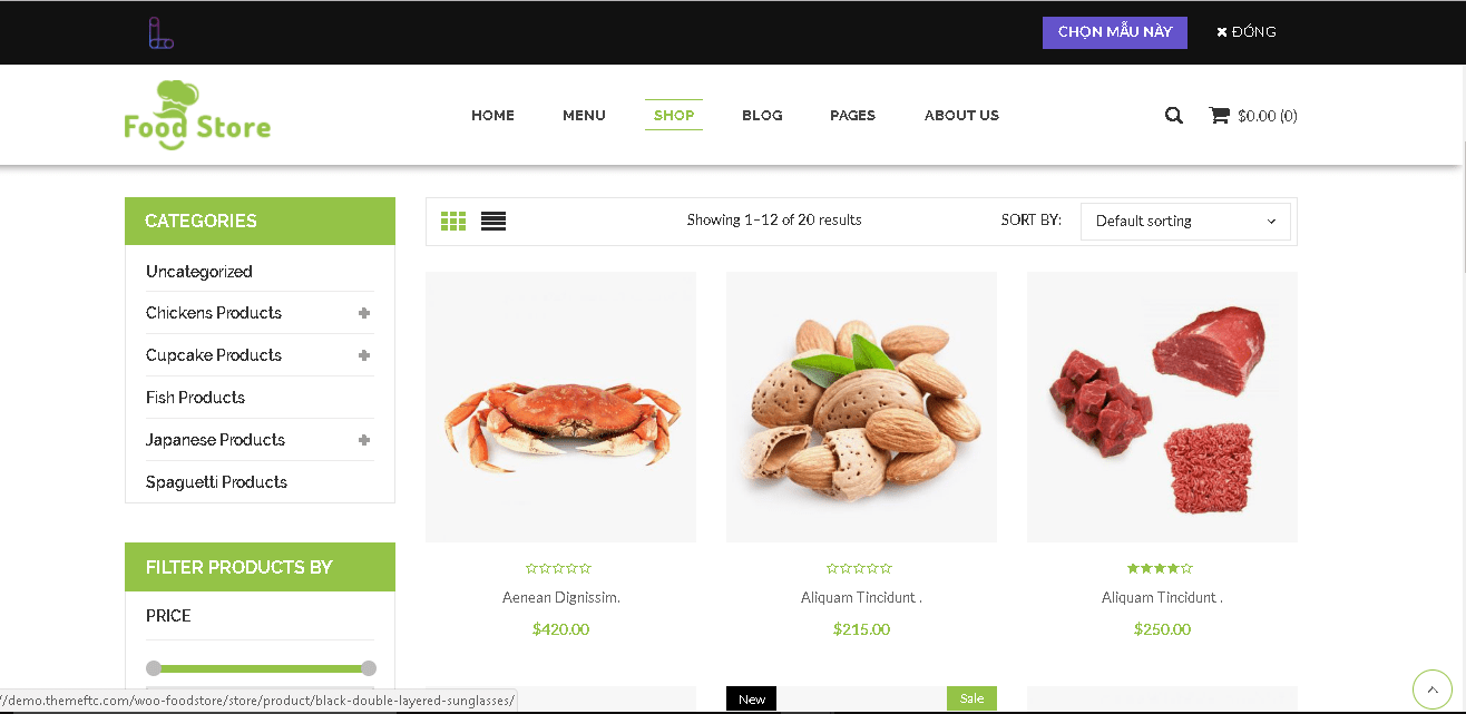 mẫu website thực phẩm (2)