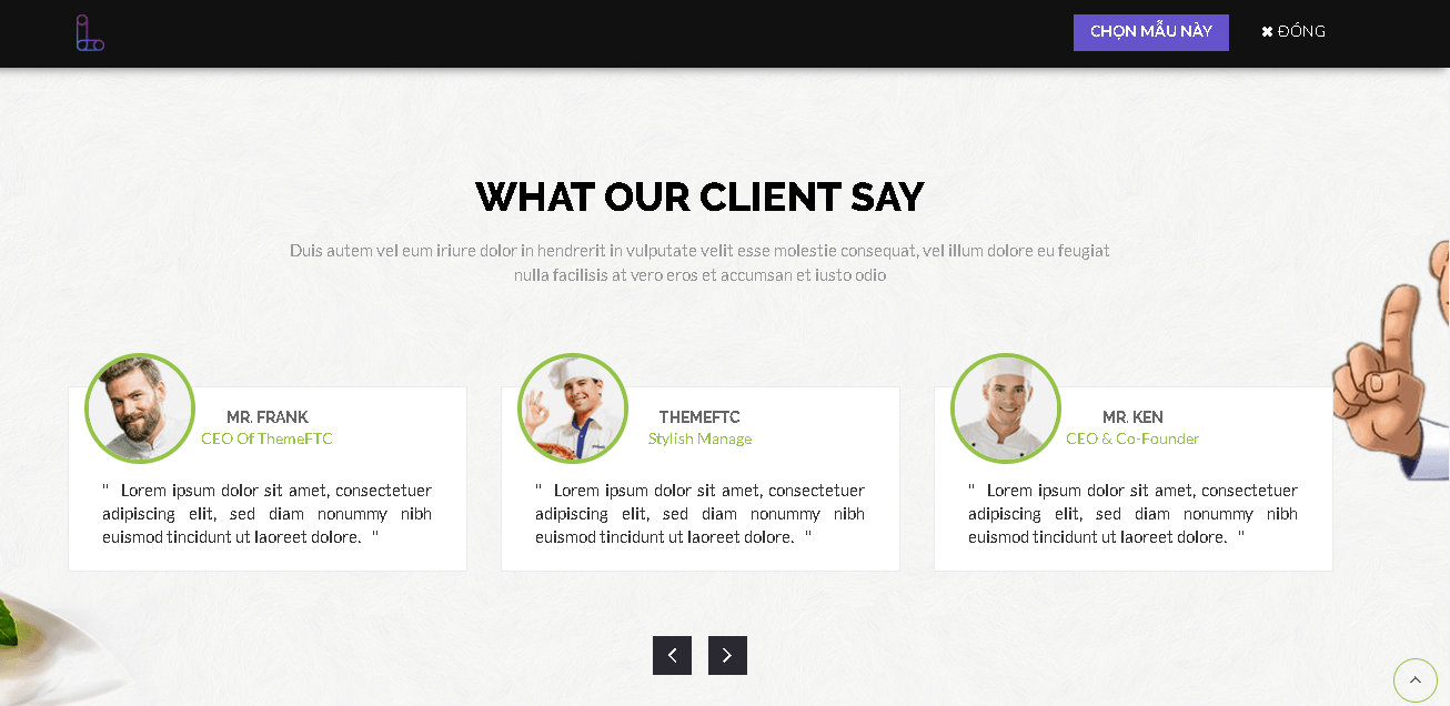 website thực phẩm