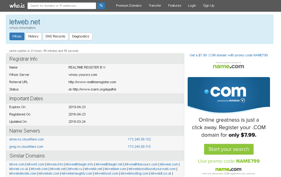 Cách tra cứu tên miền bằng Whois