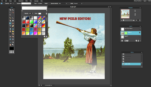 phần mềm chỉnh sửa ảnh online Pixlr