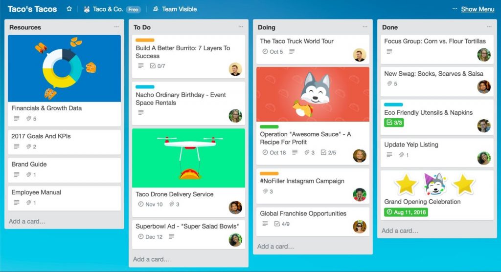 ứng dụng quản lý công việc - Trello