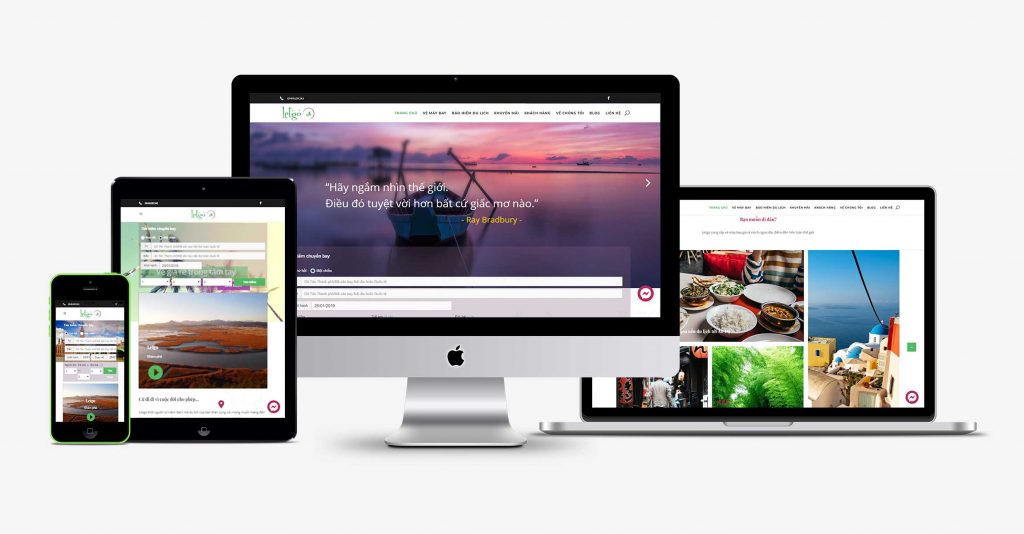 Letgo - Website bán vé máy bay do Letweb thiết kế