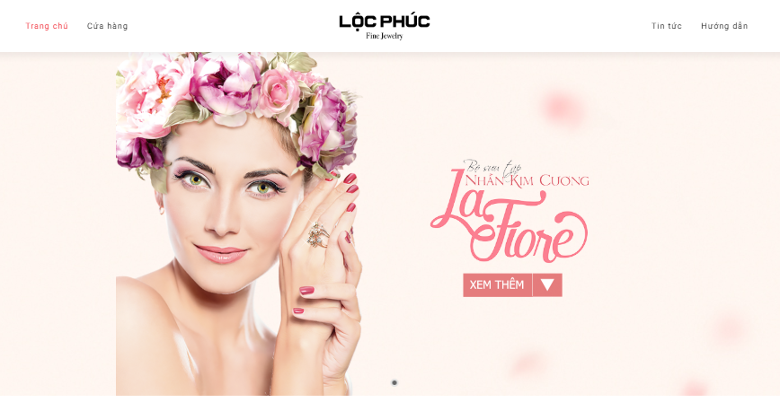 thiết kế website trang sức