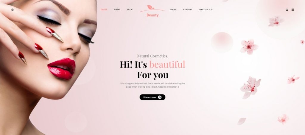 thiết kế website bán mỹ phẩm