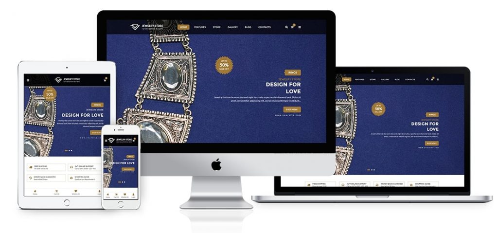 thiết kế website trang sức