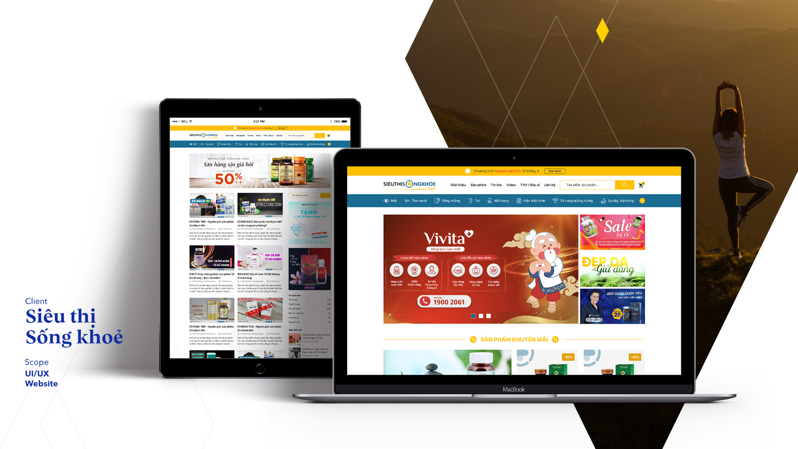 Case study - Siêu Thị Sống Khỏe: Website bán thực phẩm chức năng
