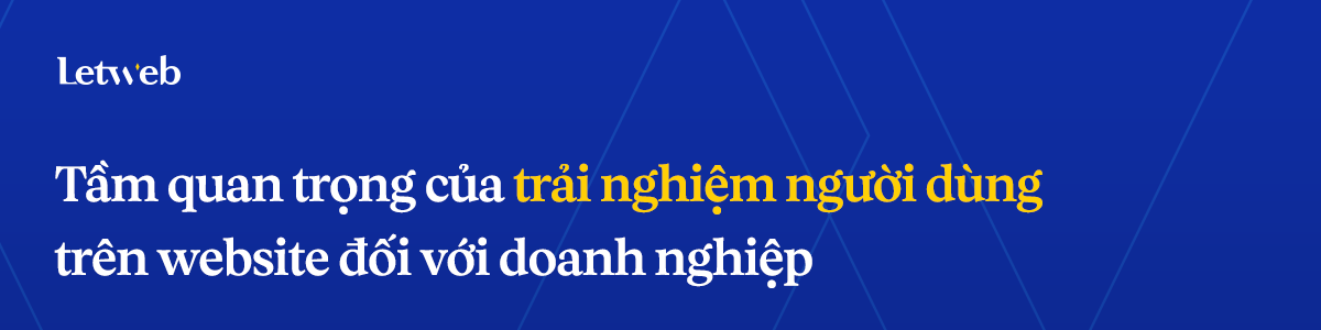 trải nghiệm người dùng trên website