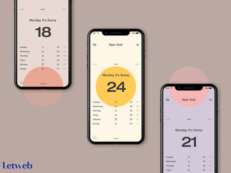 Màu sắc và kiểu chữ lấy cảm hứng từ Vintage - xu hướng thiết kế website mobile 2020